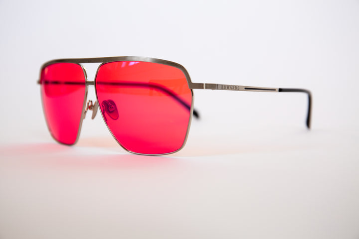 Edwards Eyewear Hiroki 2 - Antique Silver &amp; Fuchsia