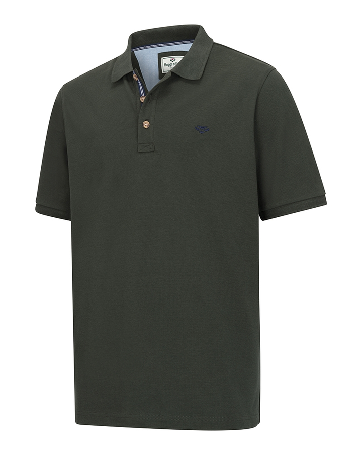 Hoggs of Fife Newton Pique Polo Shirt - Forest Green