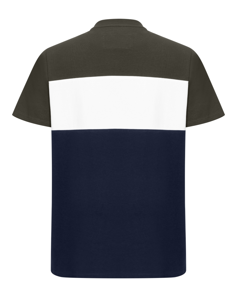 Hoggs of Fife Dalbeattie Colour Block T-Shirt - Forest Green