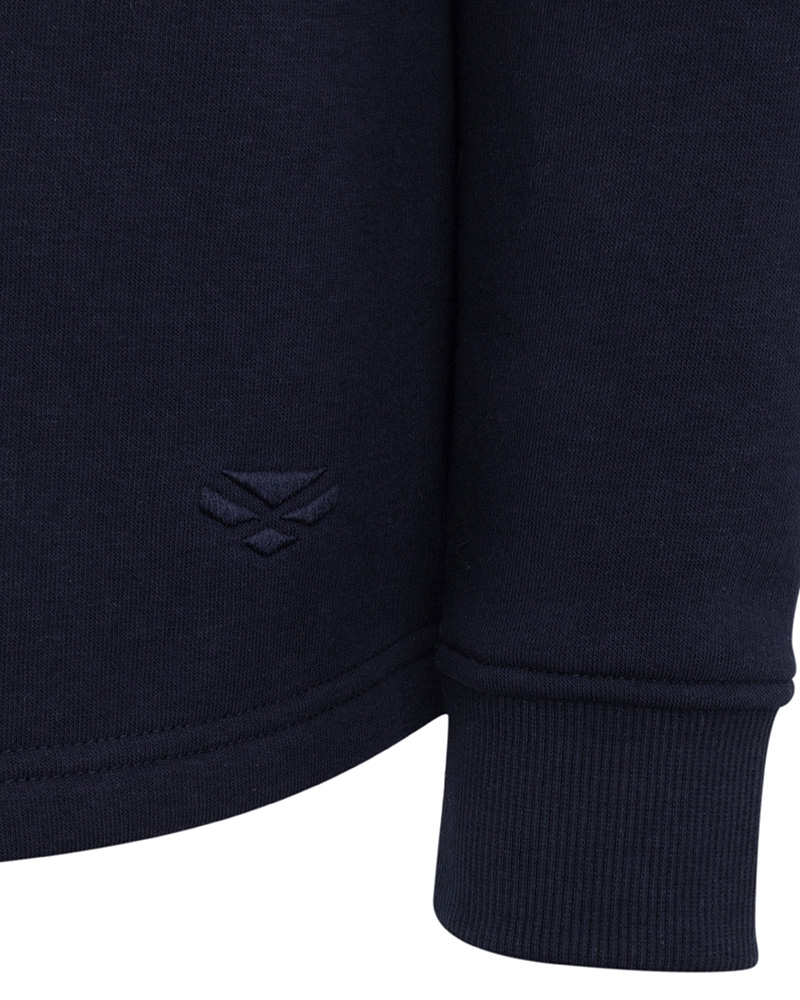 Hoggs Of Fife Dumfries 1888 Junior 1/4 Zip Sweatshirt Forest/White/Navy