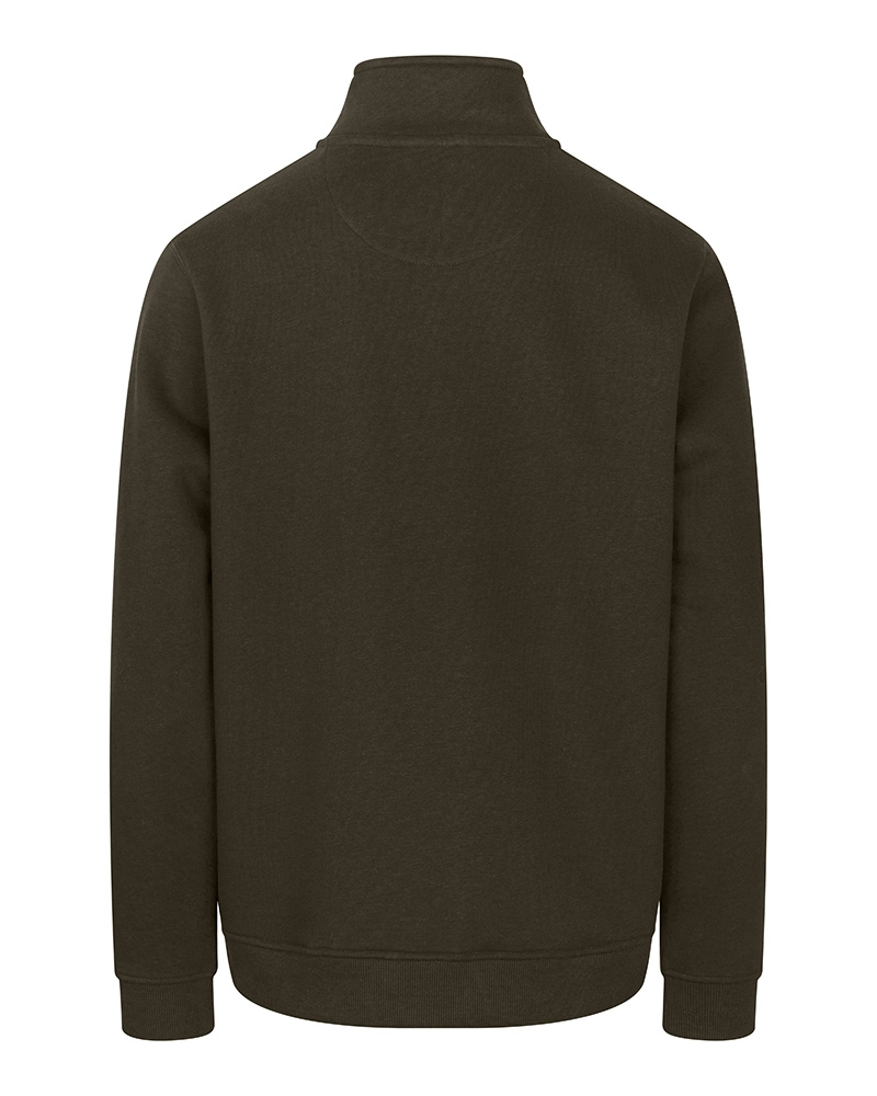 Hoggs of Fife Galloway 1888 1/4 Zip Sweatshirt - Forest Green