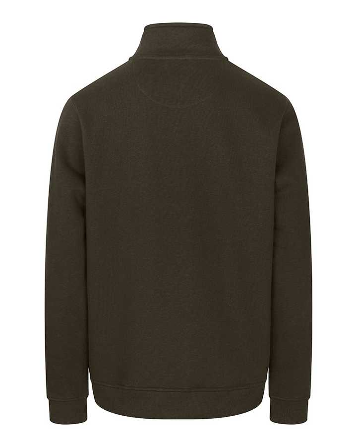 Hoggs of Fife Galloway 1888 1/4 Zip Sweatshirt - Forest Green