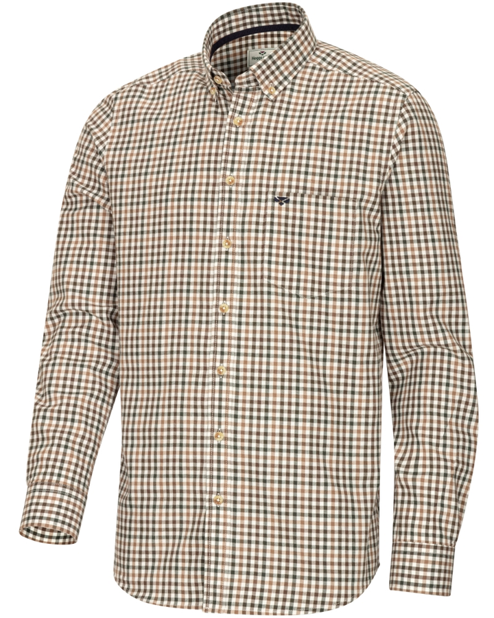 Hoggs of Fife Garvock Cotton Twill Herringbone Check Shirt