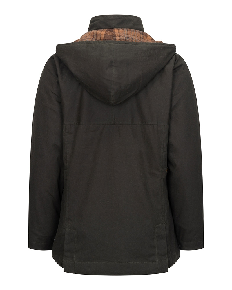 Hoggs Of Fife Kelso Waterproof Ladies Wax Jacket Olive