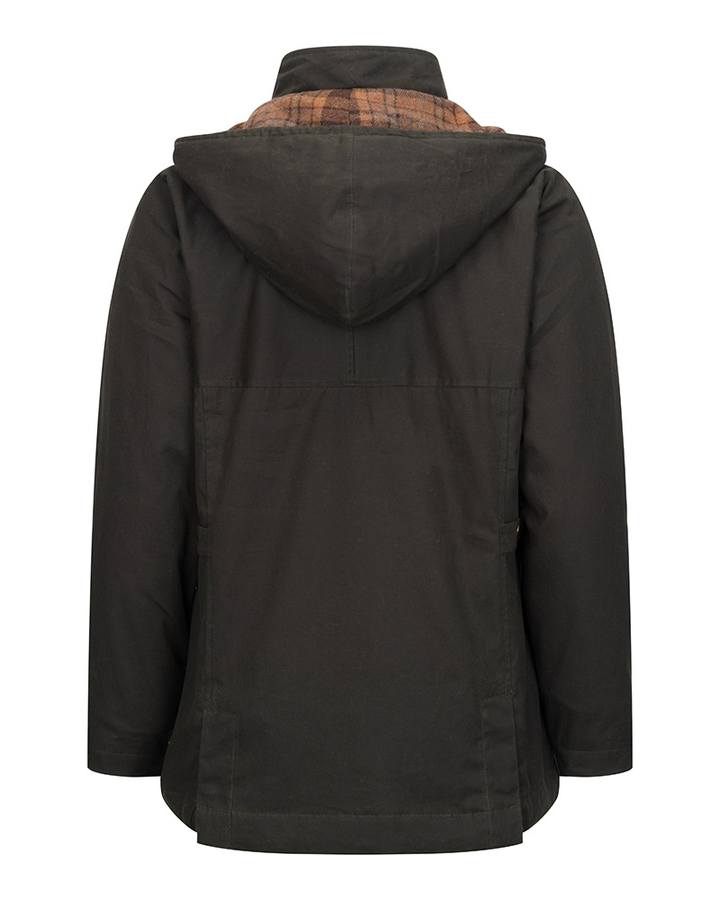 Hoggs Of Fife Kelso Waterproof Ladies Wax Jacket Olive