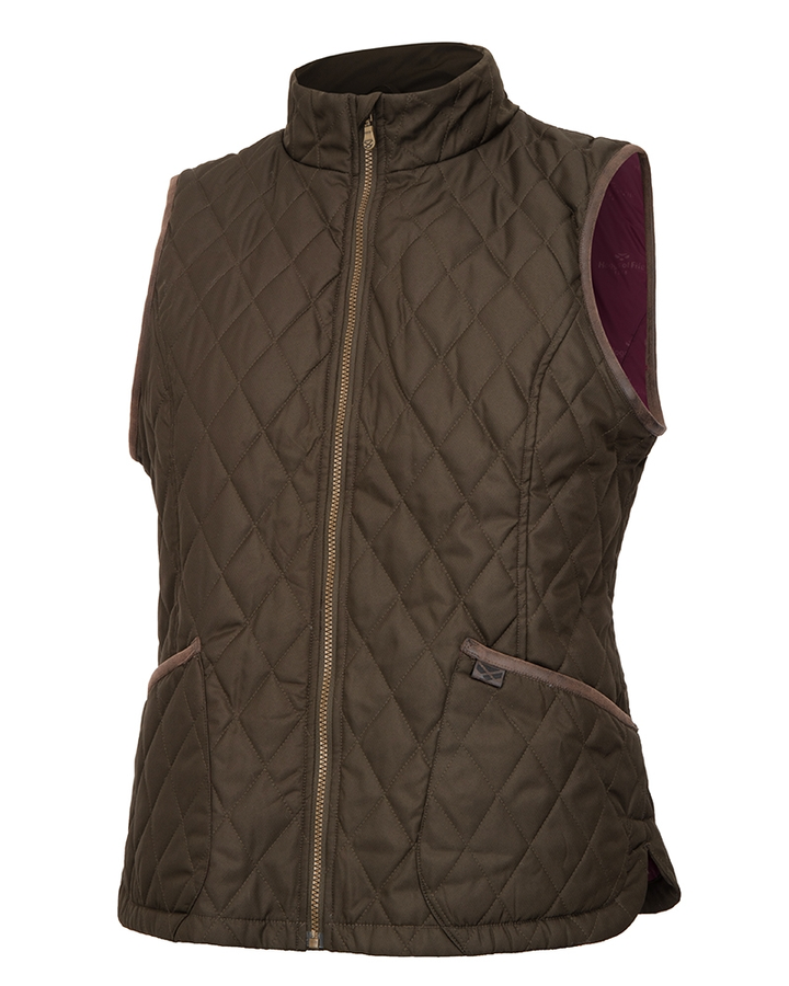 Hoggs Of Fife Ladybank Quilted Gilet Forest Green