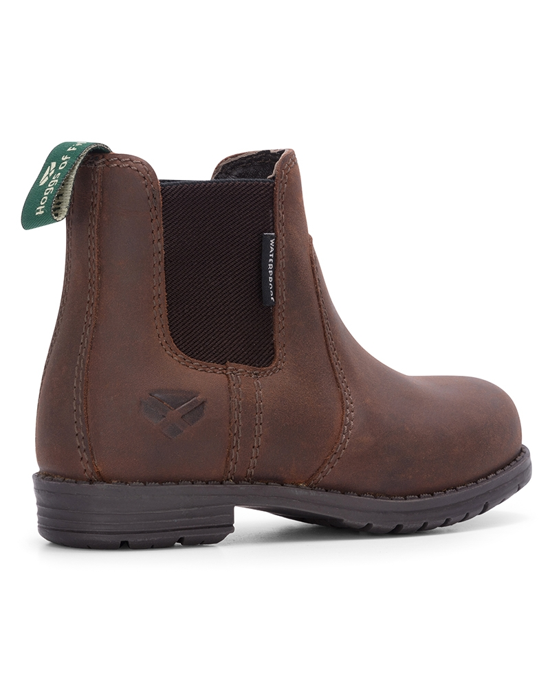 Hoggs Of Fife Shire (Kids) Waterproof Dealer Boot Brown Waxy
