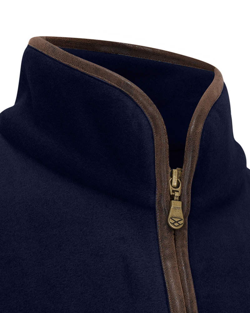 Hoggs Of Fife Stenton Ladies 1/4 Zip Fleece Midnight Navy