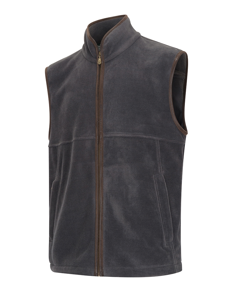 Hoggs Of Fife Stenton Technical Fleece Gilet Charcoal