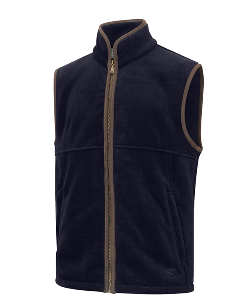 Hoggs Of Fife Stenton Technical Fleece Gilet Midnight Navy