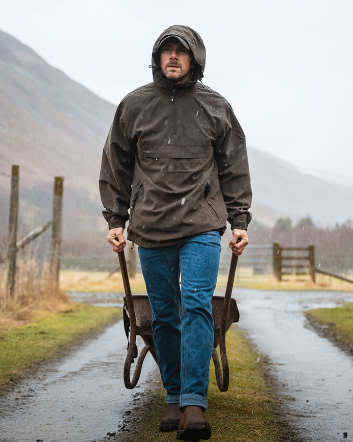 Hoggs Of Fife Struther Smock Field Jacket Dark Green