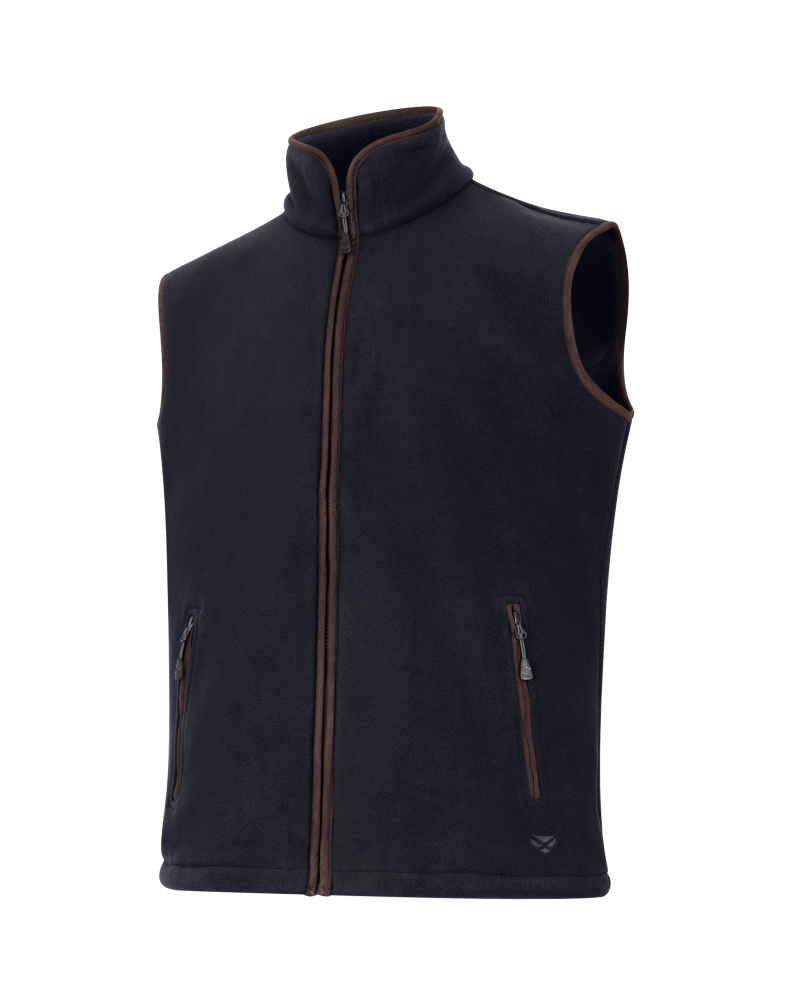 Hoggs of Fife Woodhall Fleece Gilet - Soft Black