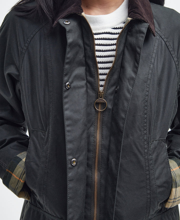 Barbour Beadnell Wax Jacket Sage
