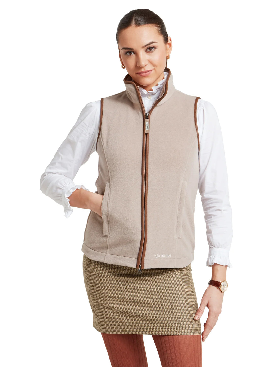 Schoffel Lyndon Fleece Gilet Mushroom