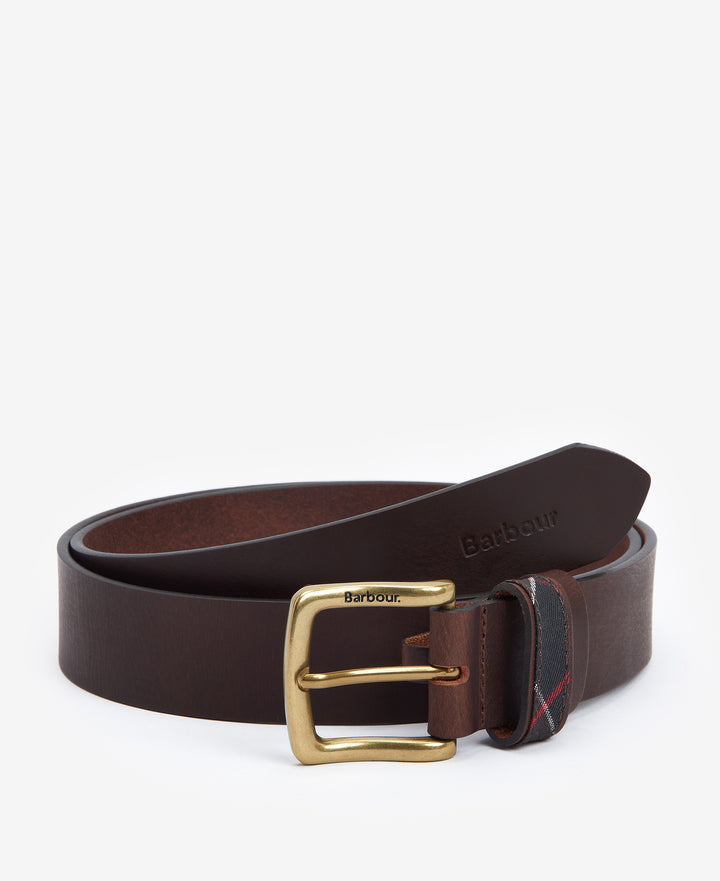 Barbour Esk Leather Belt Brown