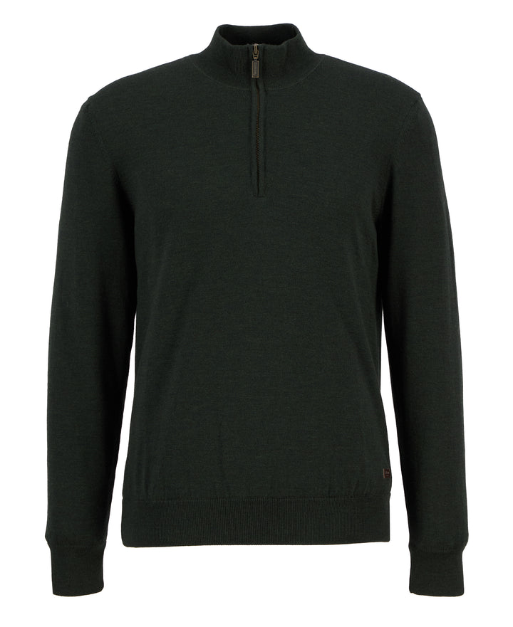 Barbour Gamlin Half Zip Knitted Jumper Olive