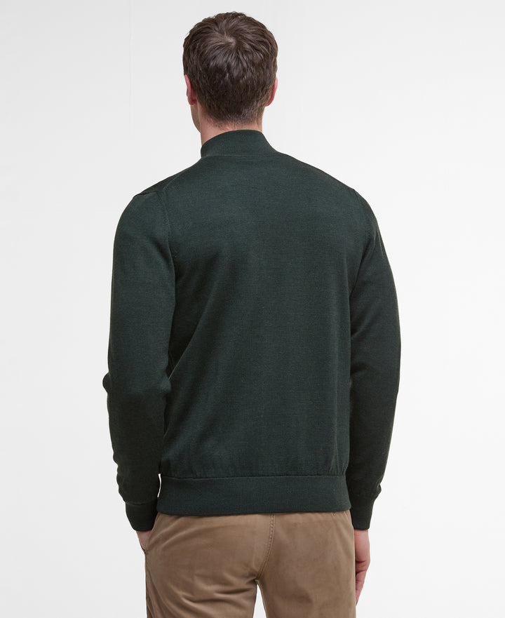 Barbour Gamlin Half Zip Knitted Jumper Olive