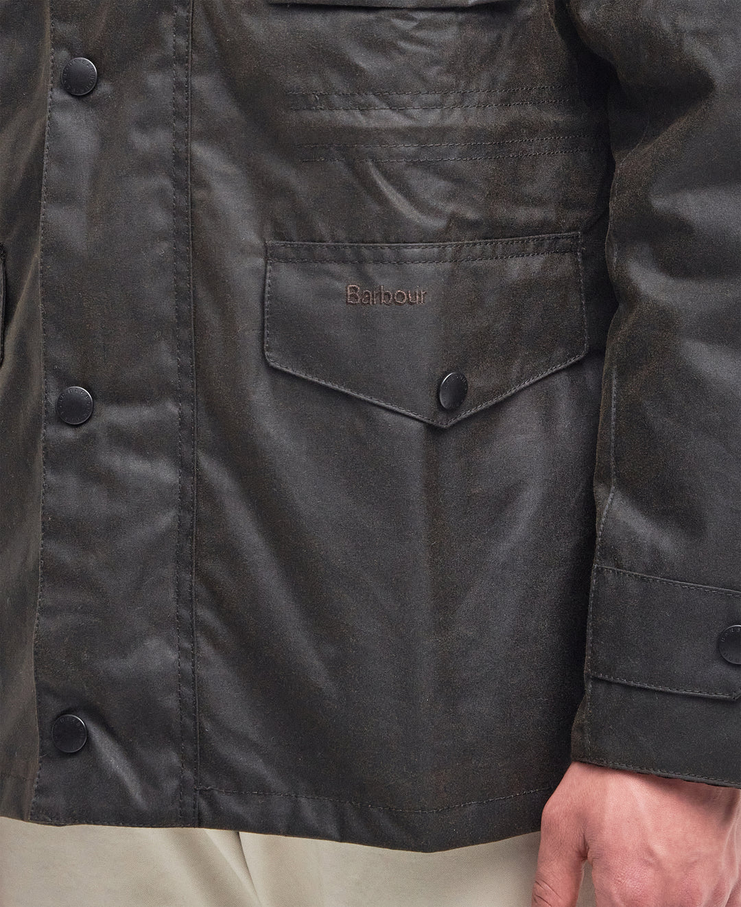 Barbour Sapper Wax Jacket Olive/Classic
