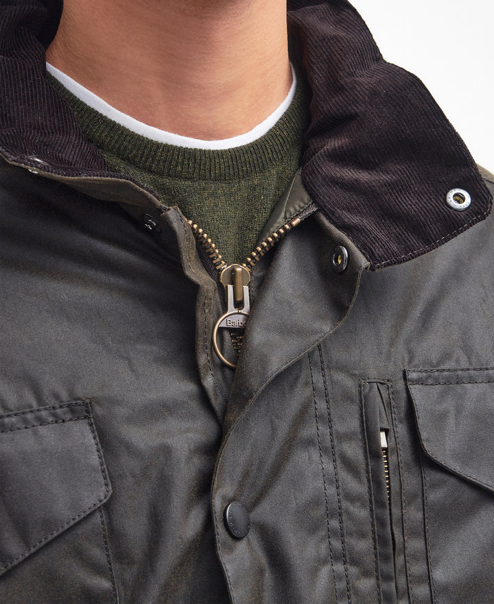 Barbour Sapper Wax Jacket Olive/Classic