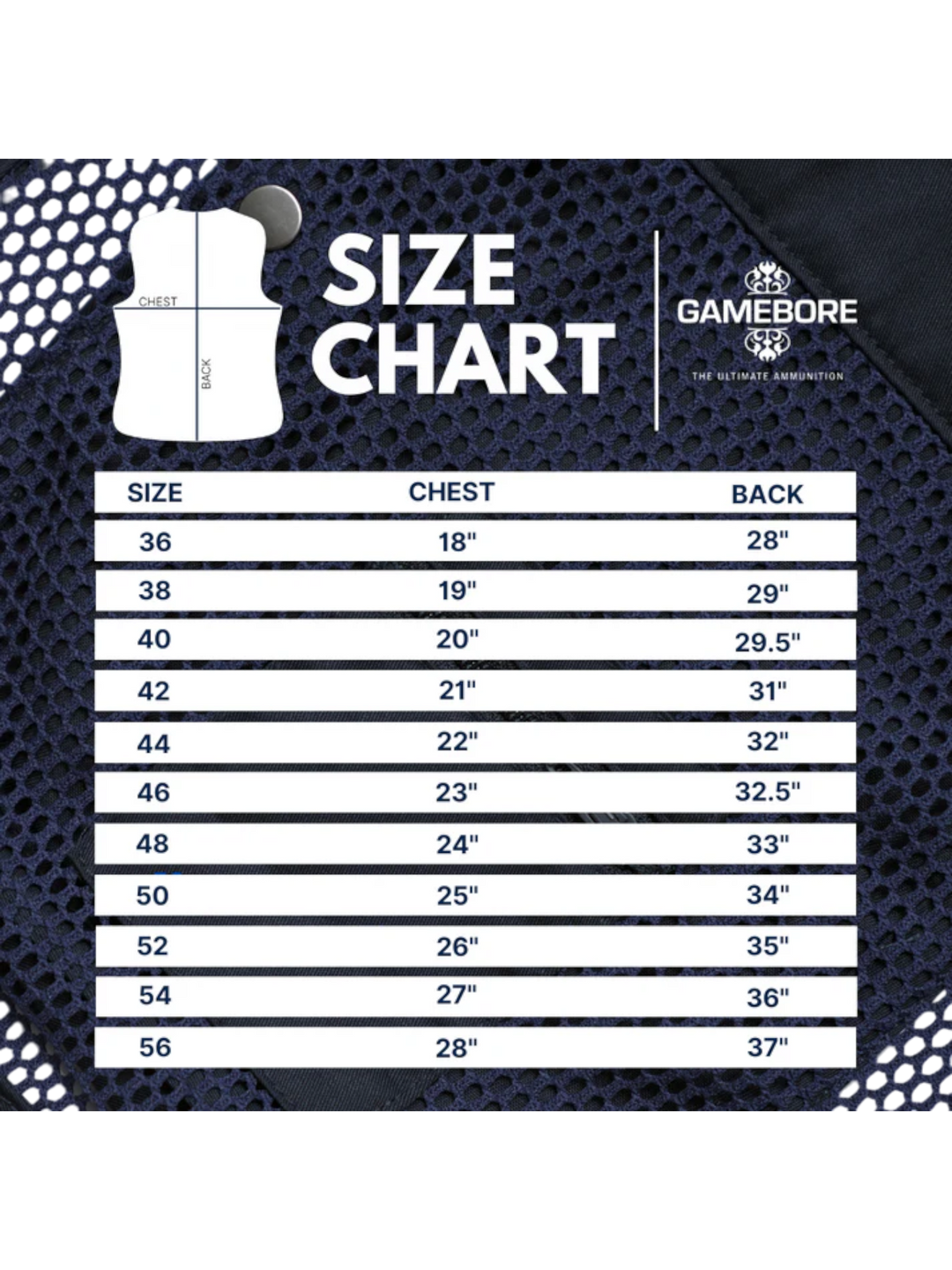 Gamebore Clay Shooting Vest - Navy