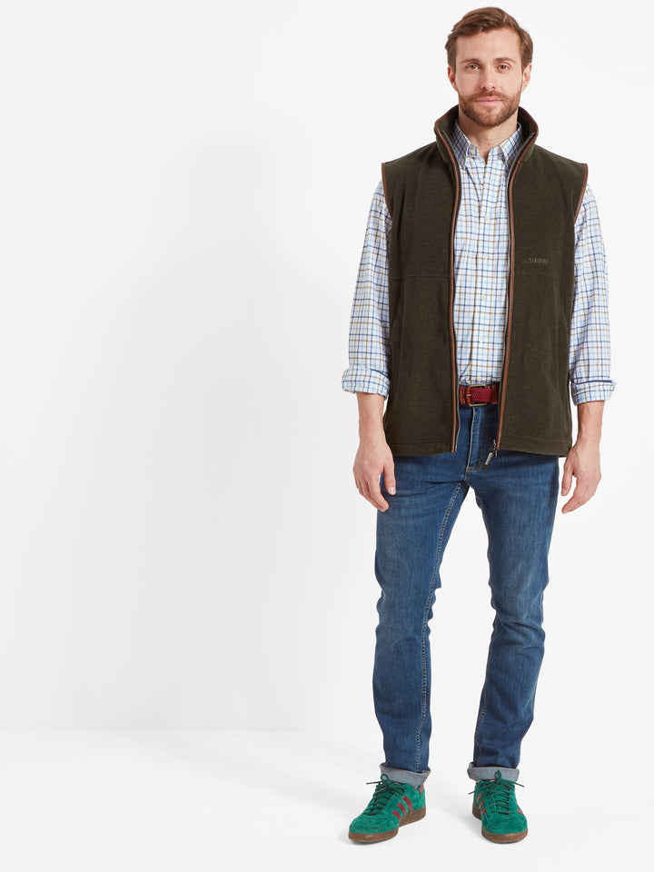 Schoffel Oakham Fleece Gilet Dark Olive