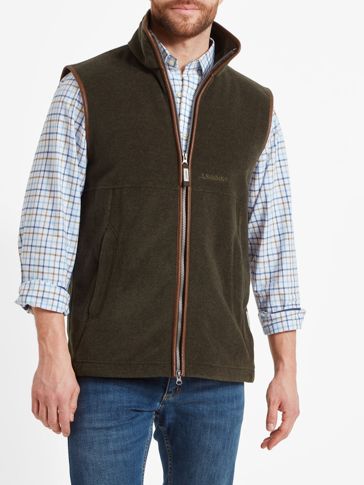 Schoffel Oakham Fleece Gilet Dark Olive