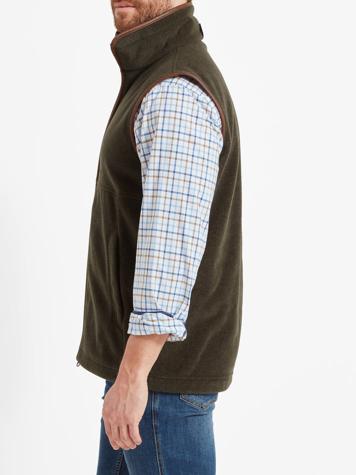 Schoffel Oakham Fleece Gilet Dark Olive