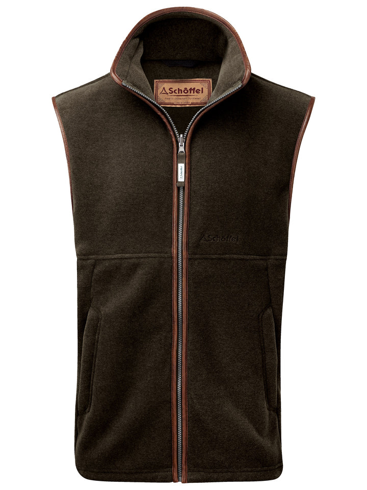 Schoffel Oakham Fleece Gilet Dark Olive