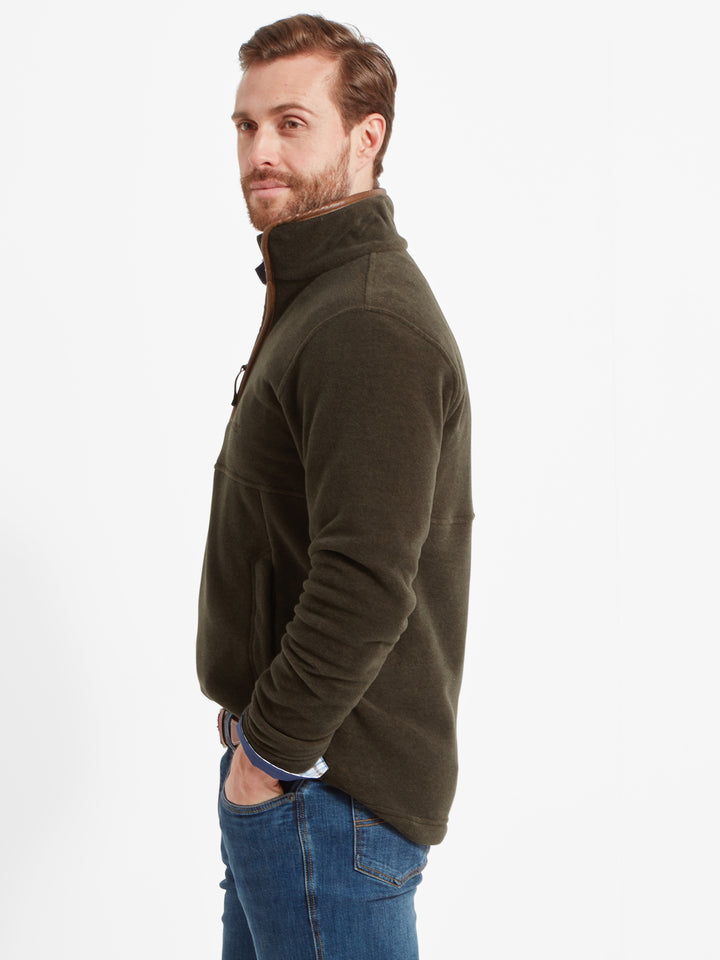 Schoffel Berkeley Quarter Zip Fleece Dark Olive