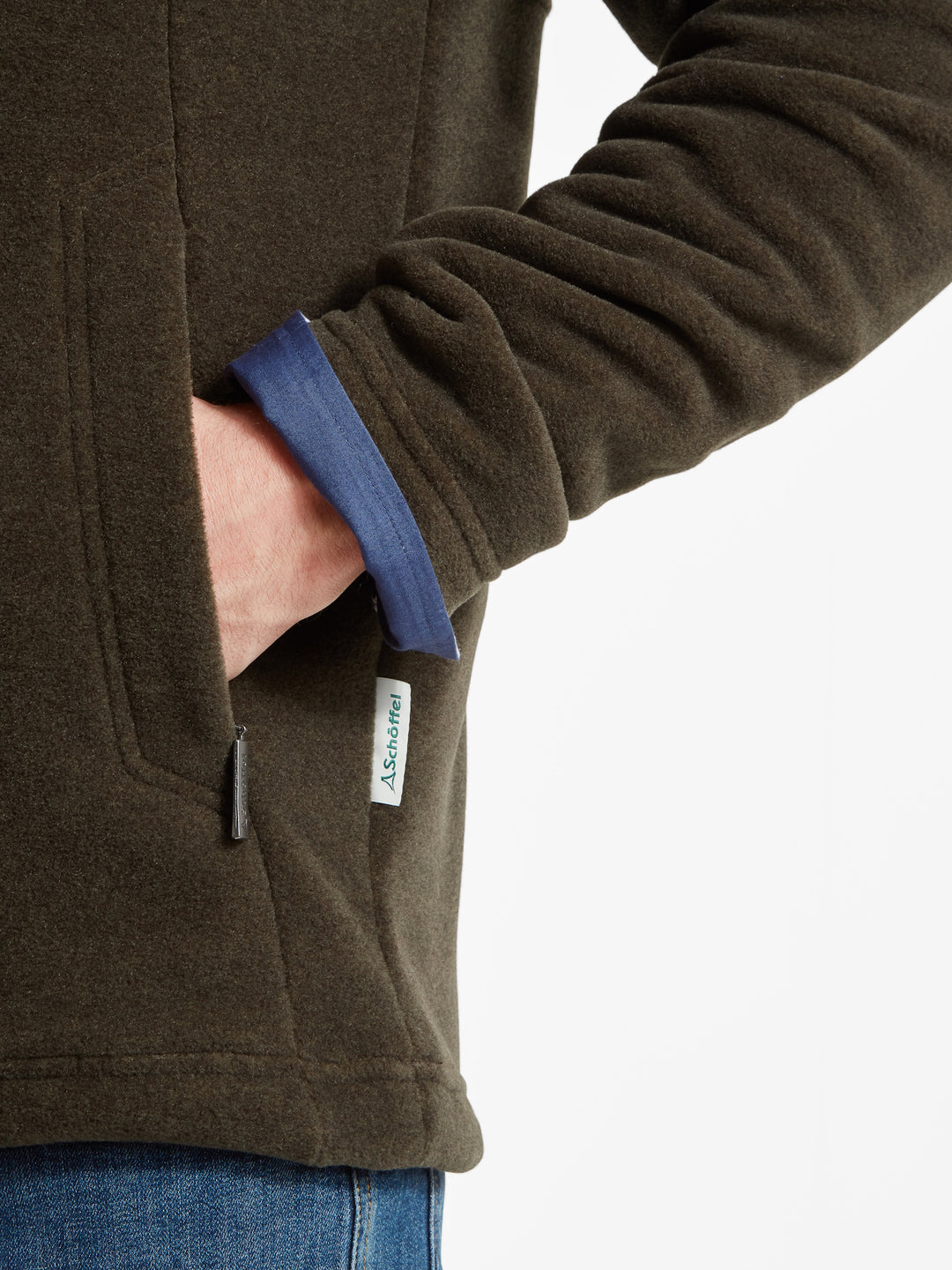 Schoffel Berkeley Quarter Zip Fleece Dark Olive
