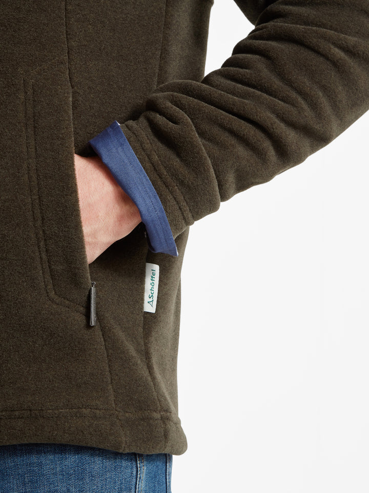Schoffel Berkeley Quarter Zip Fleece Dark Olive