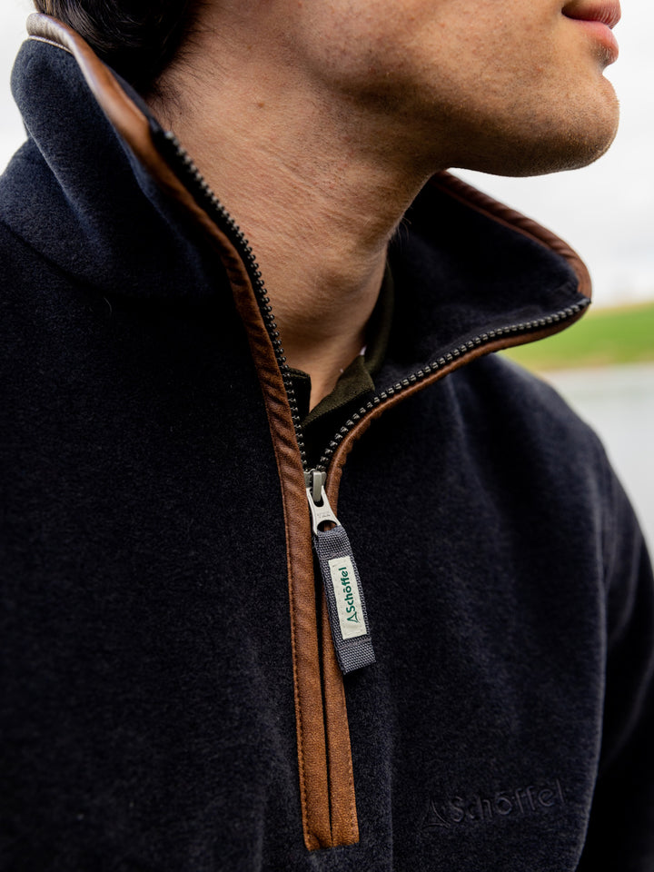Schoffel Berkeley Quarter Zip Fleece Navy