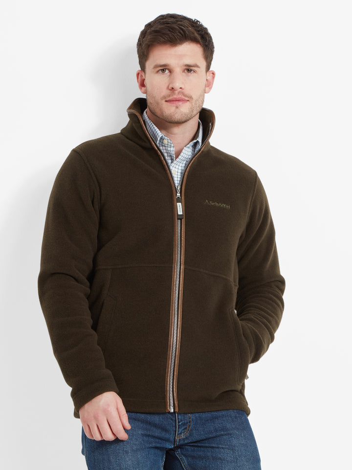 Schoffel Cottesmore Fleece Jacket Dark Olive