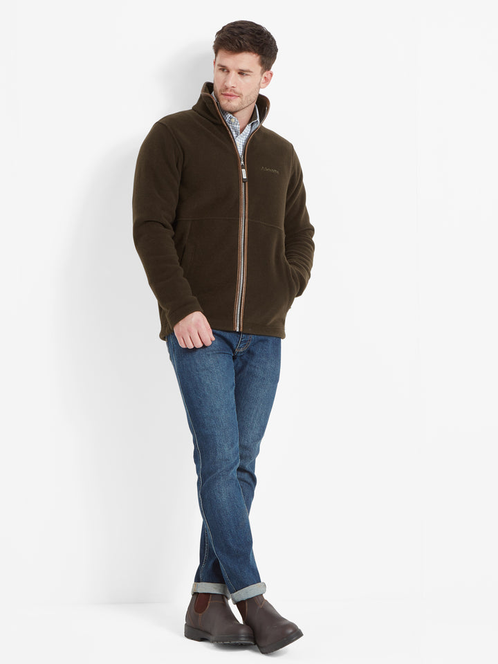 Schoffel Cottesmore Fleece Jacket Dark Olive
