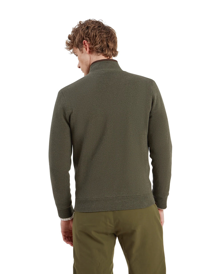 Schoffel Angus Aerobloc Quarter Zip Jumper Woodland Green