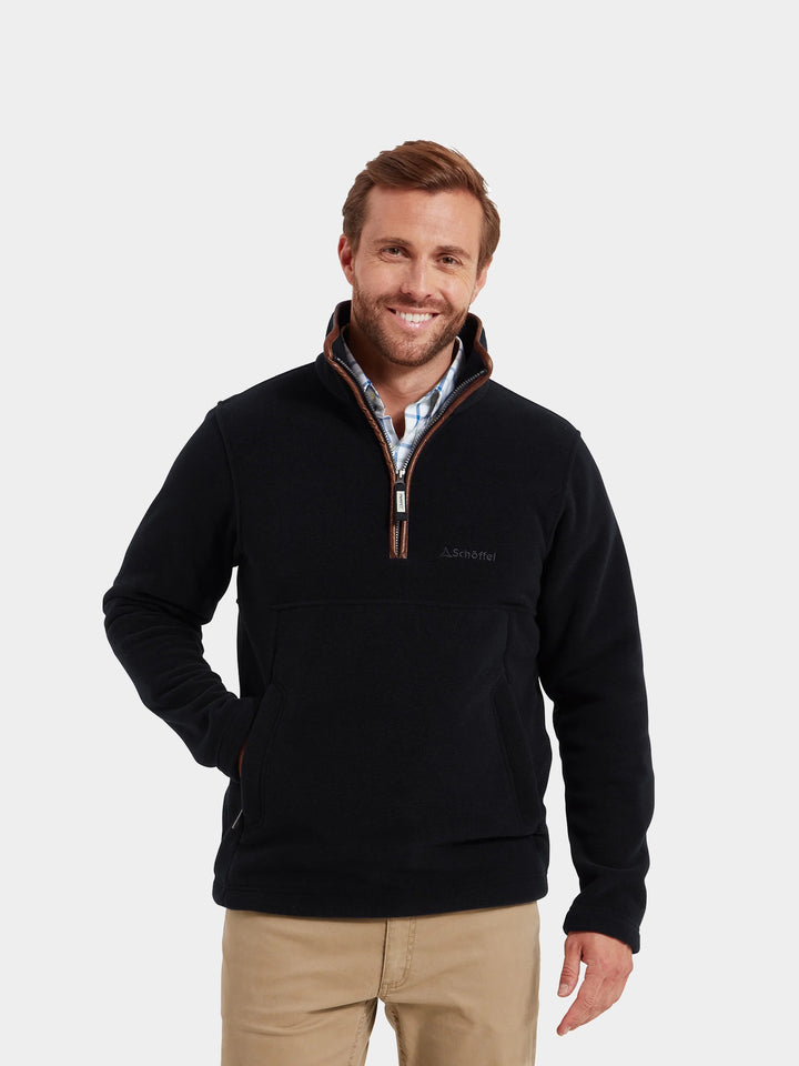Schoffel Berkeley Quarter Zip Fleece Navy