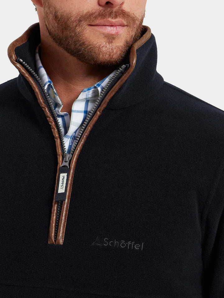 Schoffel Berkeley Quarter Zip Fleece Navy