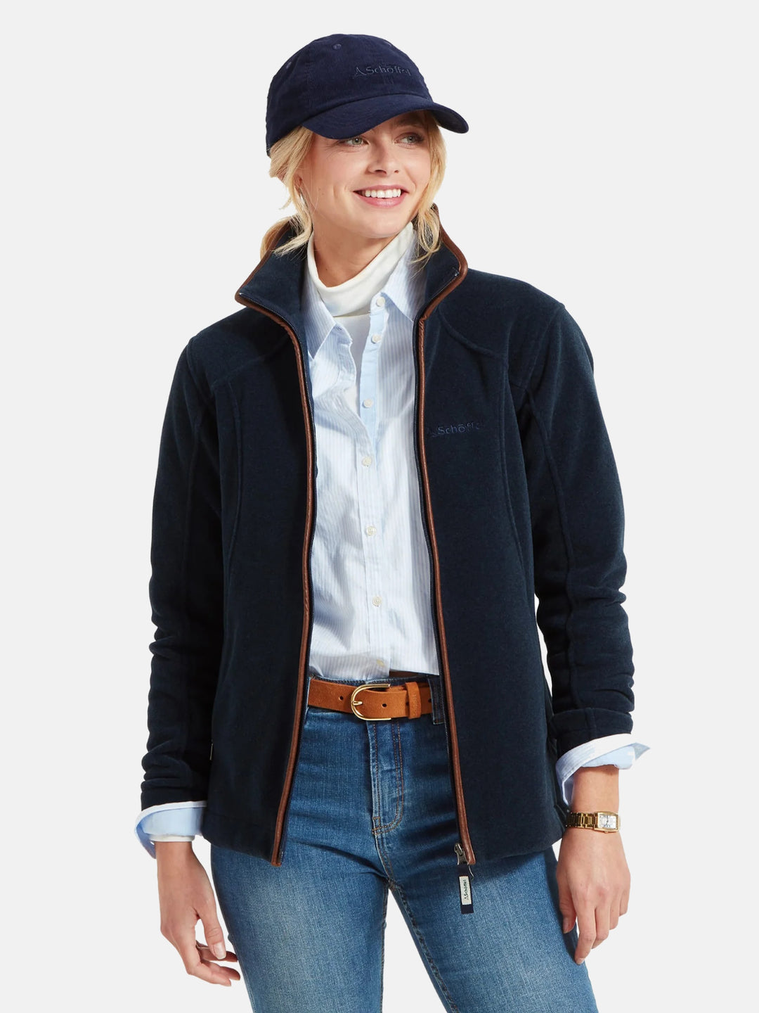 Schoffel Burley Fleece Jacket Navy