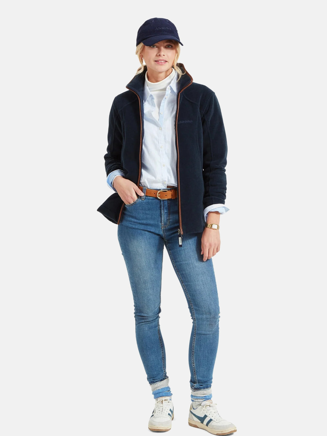 Schoffel Burley Fleece Jacket Navy