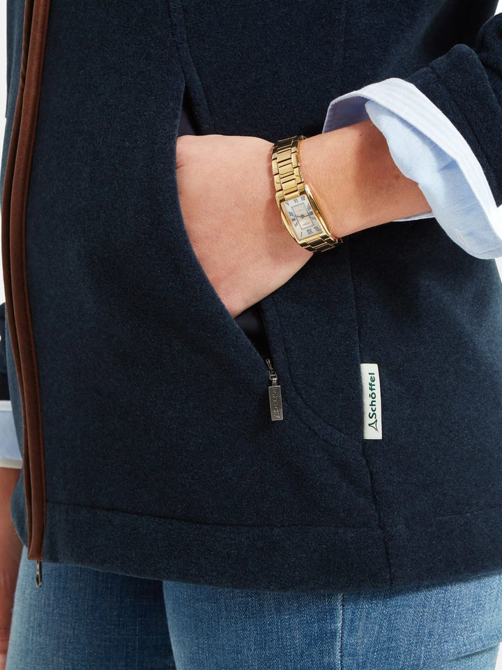 Schoffel Burley Fleece Jacket Navy