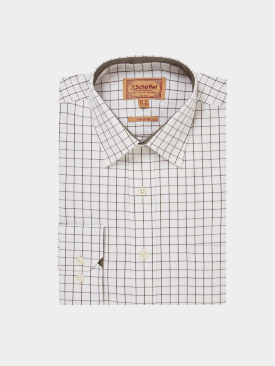 Schoffel Burnham Tattersall Classic Shirt Olive