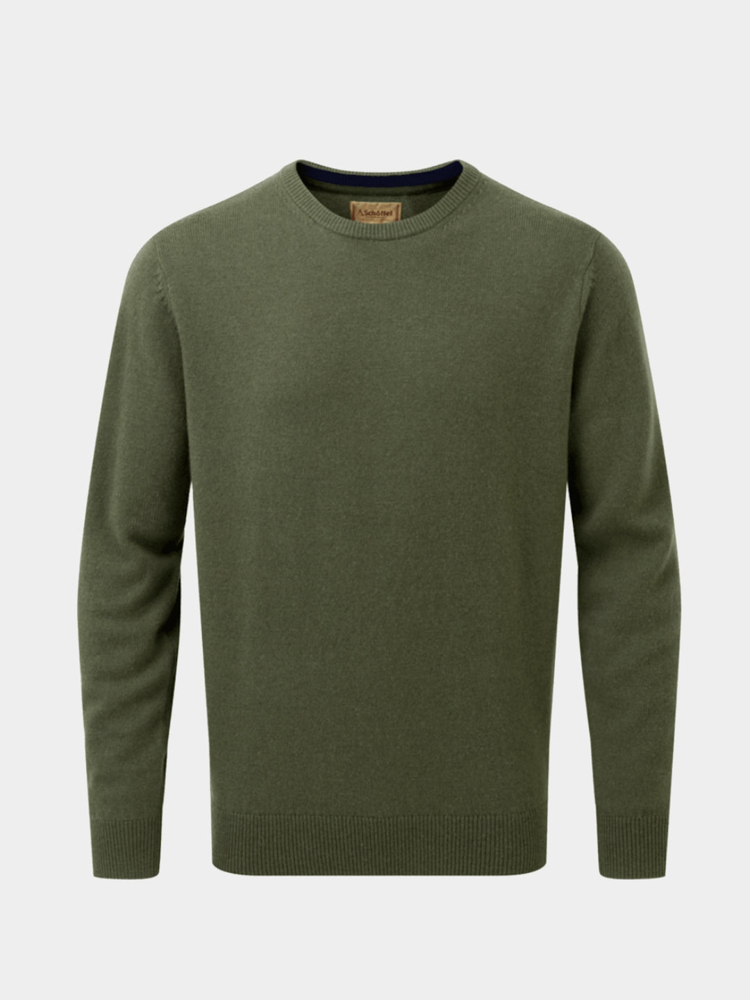 Schoffel Lewis Lambswool Crew Neck Jumper Woodland