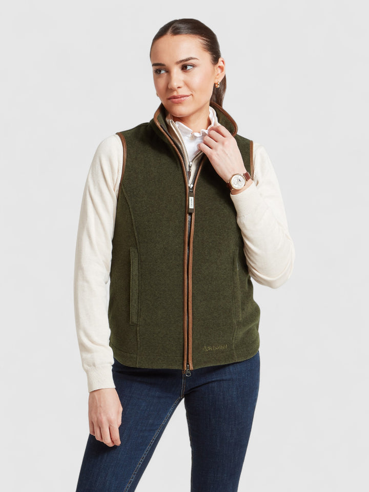 Schoffel Lyndon Fleece Gilet Dark Olive