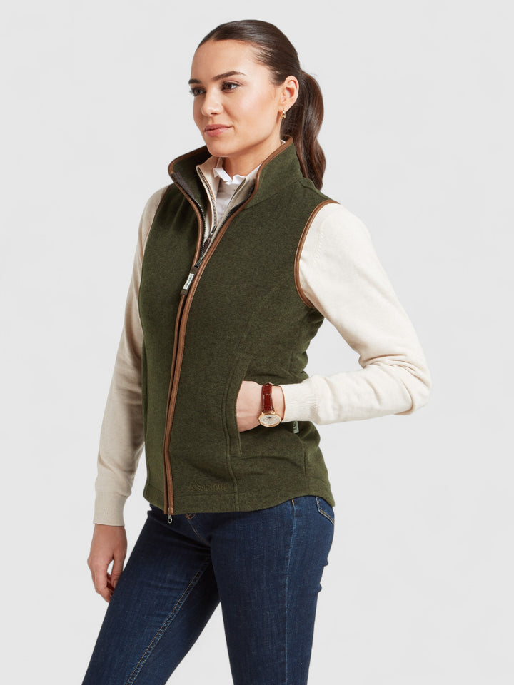 Schoffel Lyndon Fleece Gilet Dark Olive