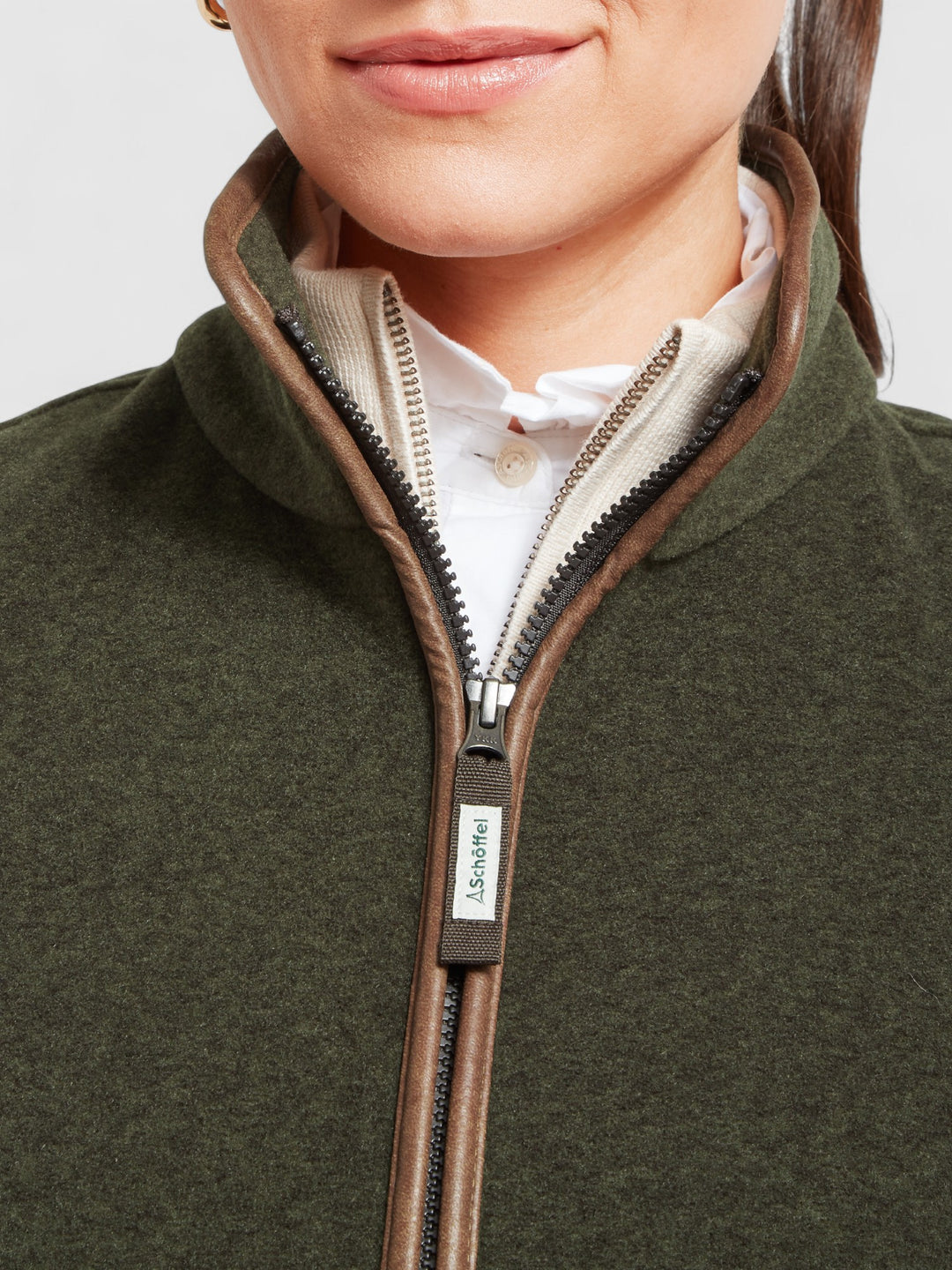 Schoffel Lyndon Fleece Gilet Dark Olive
