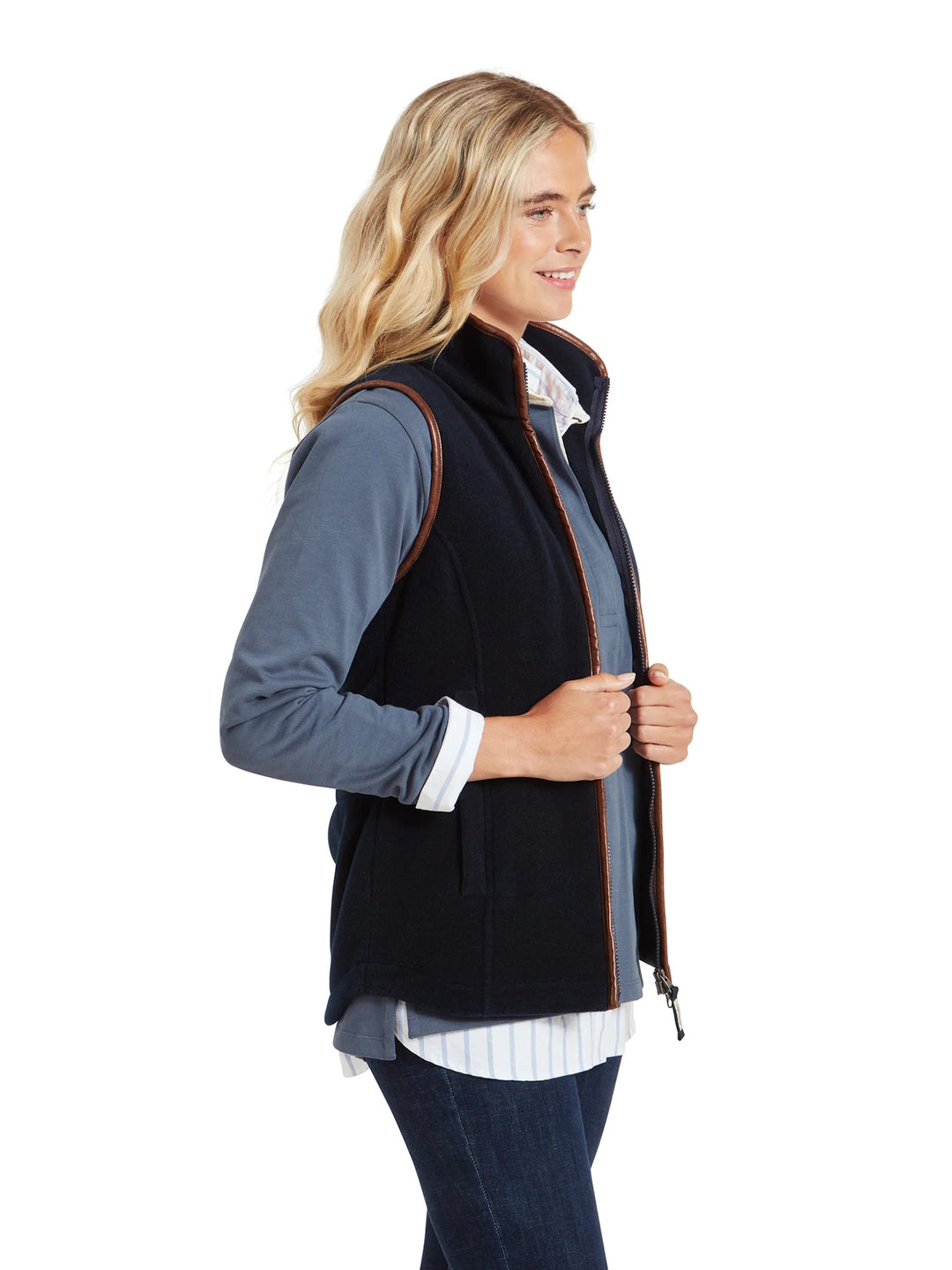 Schoffel Lyndon Fleece Gilet Navy
