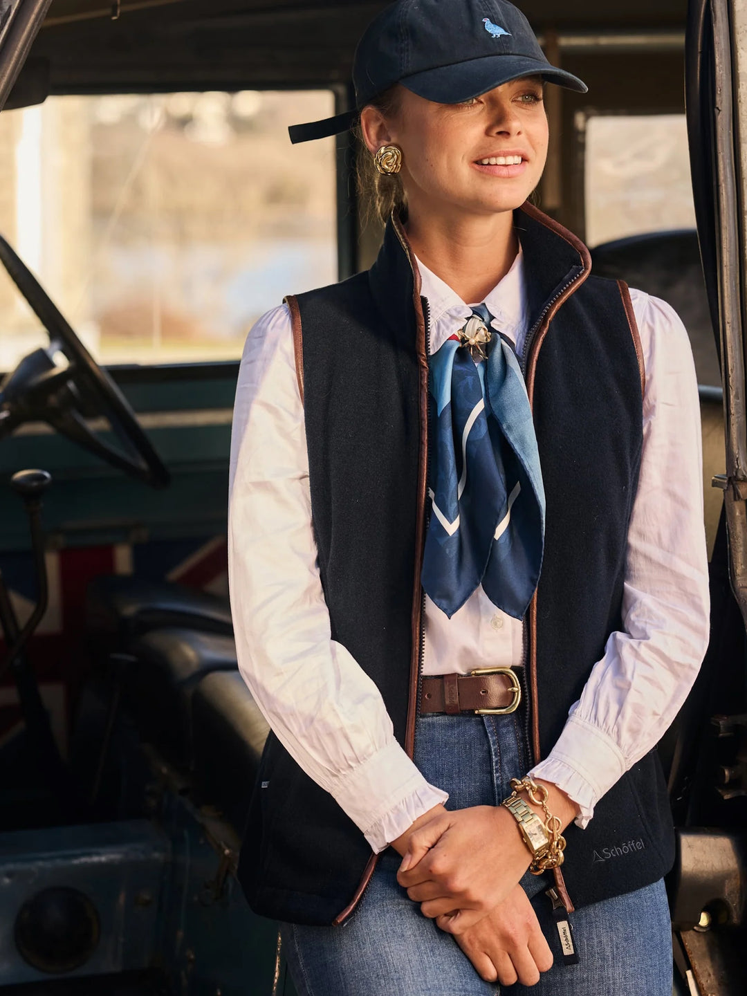 Schoffel Lyndon Fleece Gilet Navy