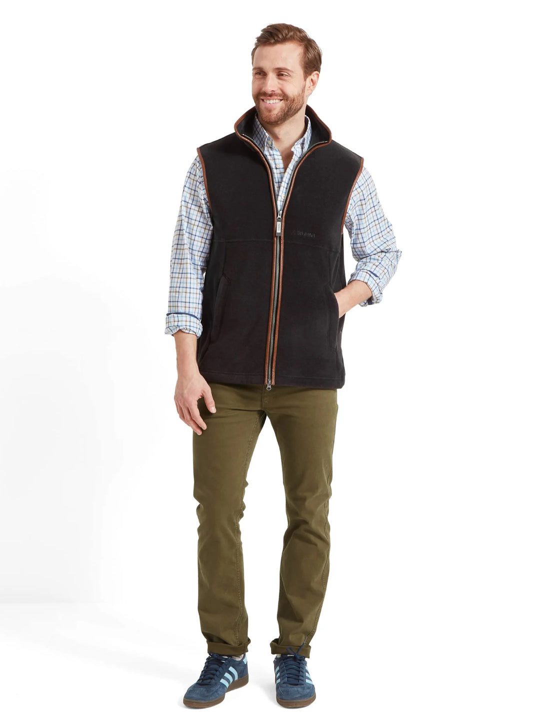Schoffel Oakham Fleece Gilet Gunmetal