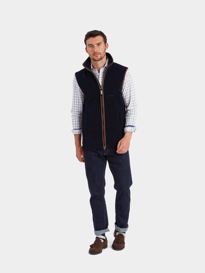 Schoffel Oakham Fleece Gilet Navy
