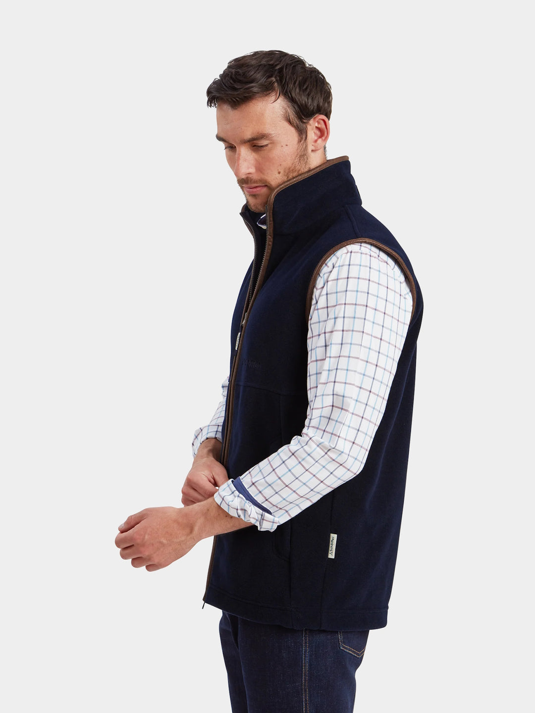 Schoffel Oakham Fleece Gilet Navy